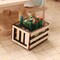 3Pcs Dollhouse Crate Miniature Wooden Milk Crate Dollhouse Fruit Basket Miniature Storage Box for Dollhouse Fairy Garden Accessories Micro Landscape Decor